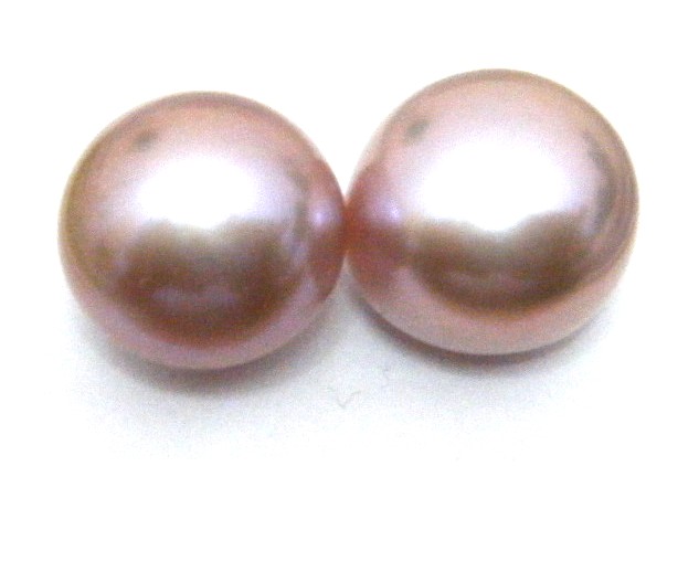 Natural Colours 12-13mm Half Drilled Button Pairs